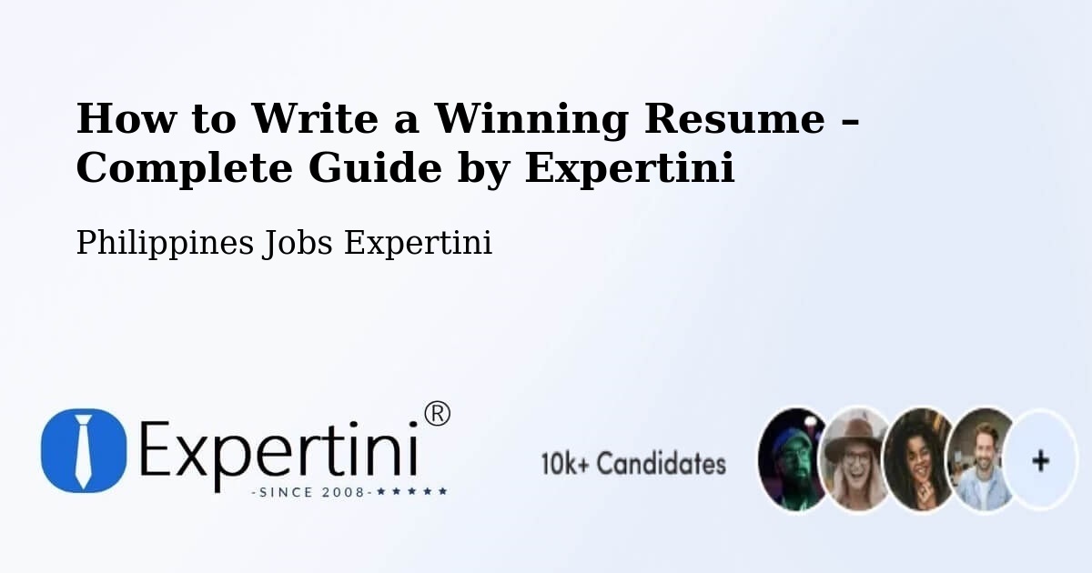 Resume Writing Guide for Job Seekers – Salaza - Salaza, Philippines Jobs Expertini